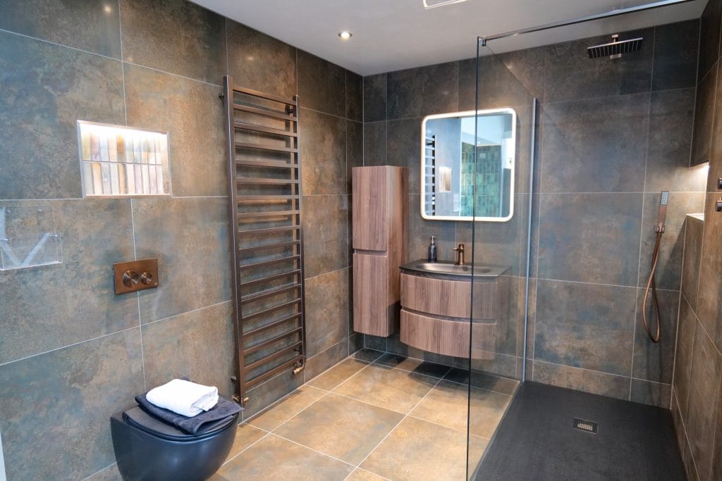 Completed bathroom renovation and installation